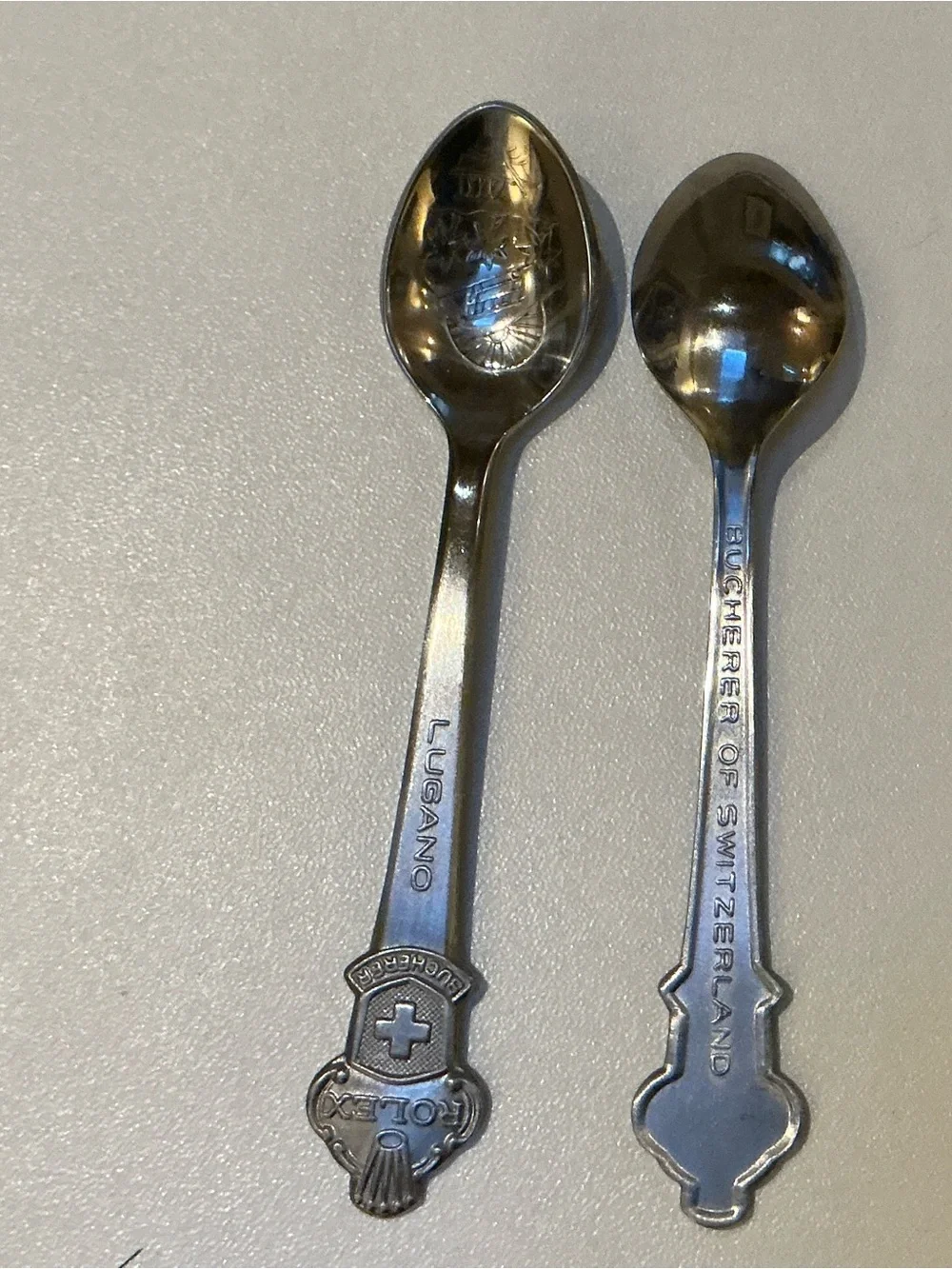 Rolex Silver Tone Commemorative Pair of Spoons